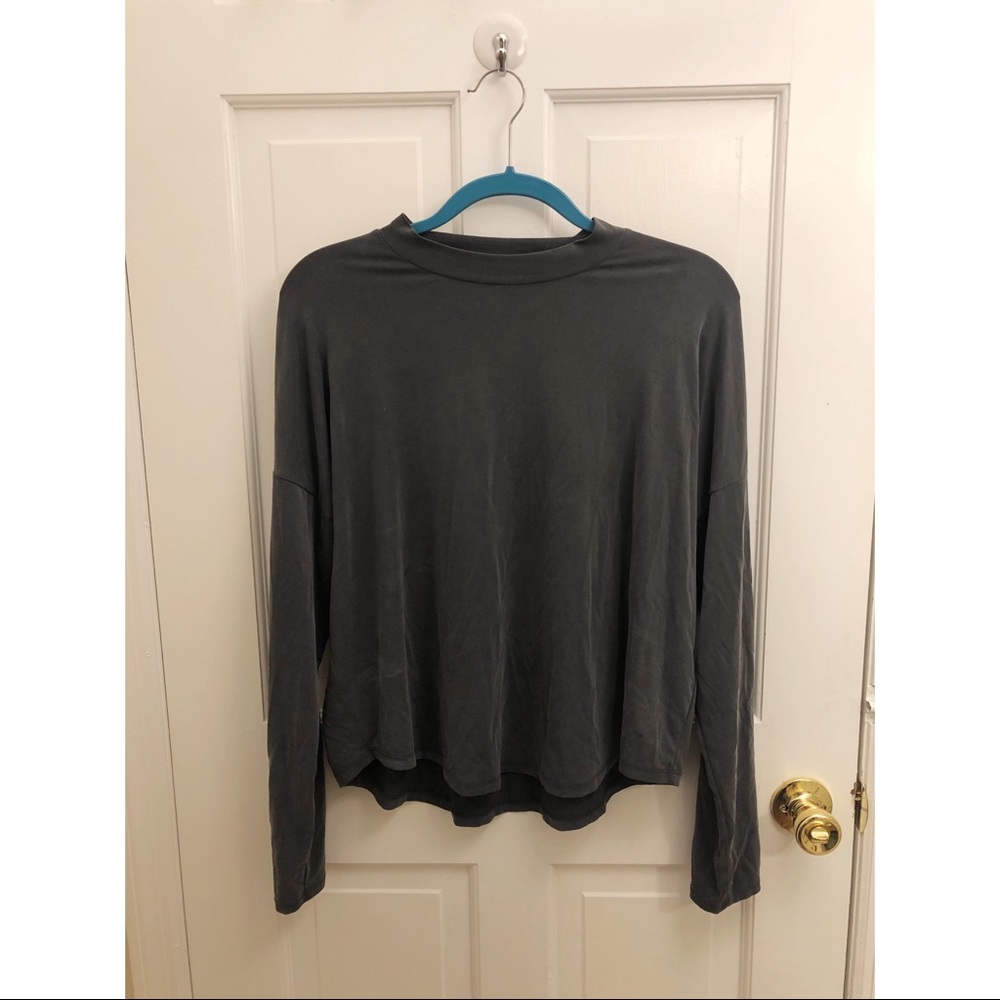 Madewell Long Sleeved Mock Neck Shirt